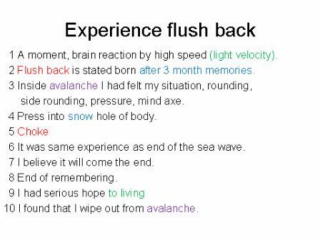 29 experience flushback