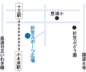 �p�L�O�s���Z���^�[�܂ł̈ē��}