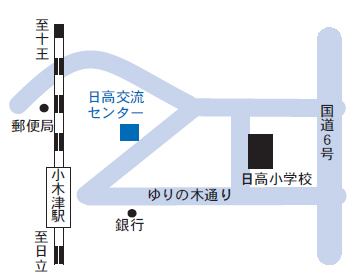 角記念市民センターまでの案内図