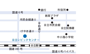 角記念市民センターまでの案内図