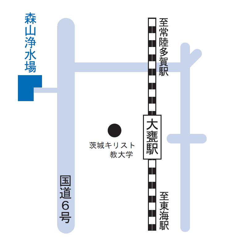 角記念市民センターまでの案内図