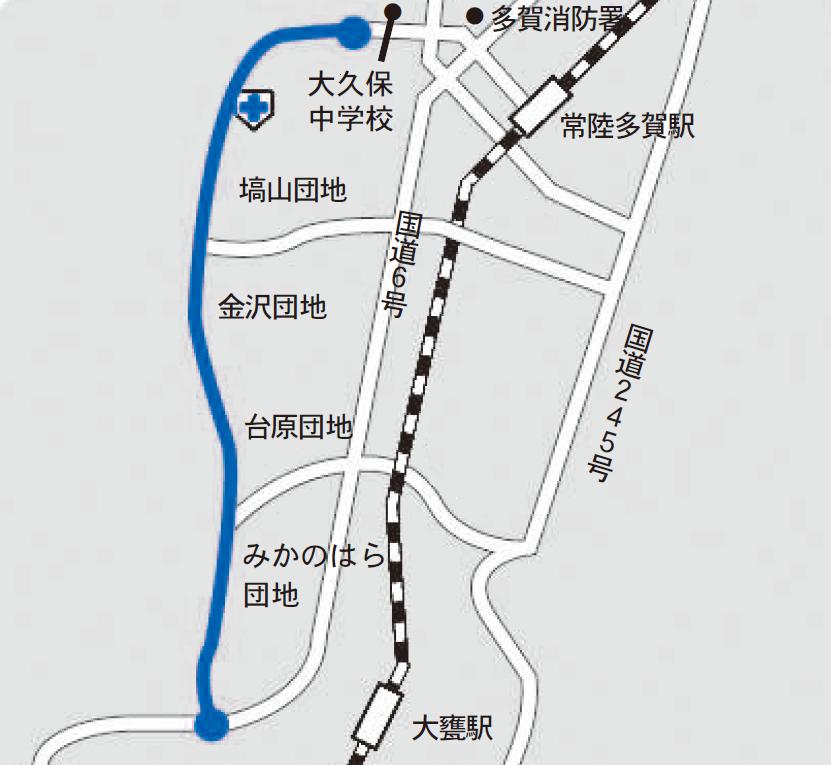 角記念市民センターまでの案内図