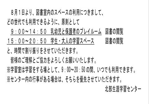 図書スペースの利用