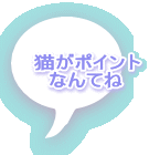 猫がポイント なんてね