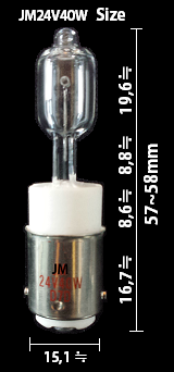 24V40WpƖ,Daikyo Halogen Lamp,勦B,edJM24V40W,daikyo espalora