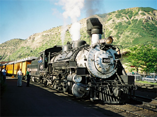 Mikado type No.480 at Durango Station, Durango & Silverton Narrow Gauge Railroad