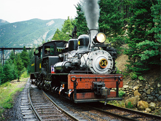 Shay No.14 at Georgetown Depot, Georgetown Loop Railroad