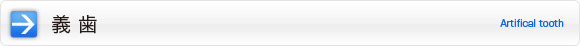 義歯|Artifical tooth