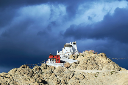 A Gompa in Sankar of Ladakh