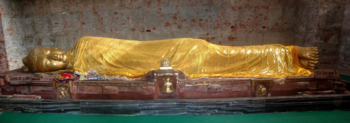 Buddha Parinirvana Statue at Kushinagar
