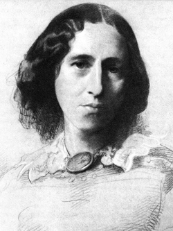 Romola's author, George Eliot portrait by Samuel Laurence