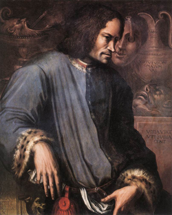 Lorenzo il Magnifico portrait by Giorgio Vasari