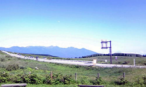 霧ヶ峰から八ヶ岳を望む